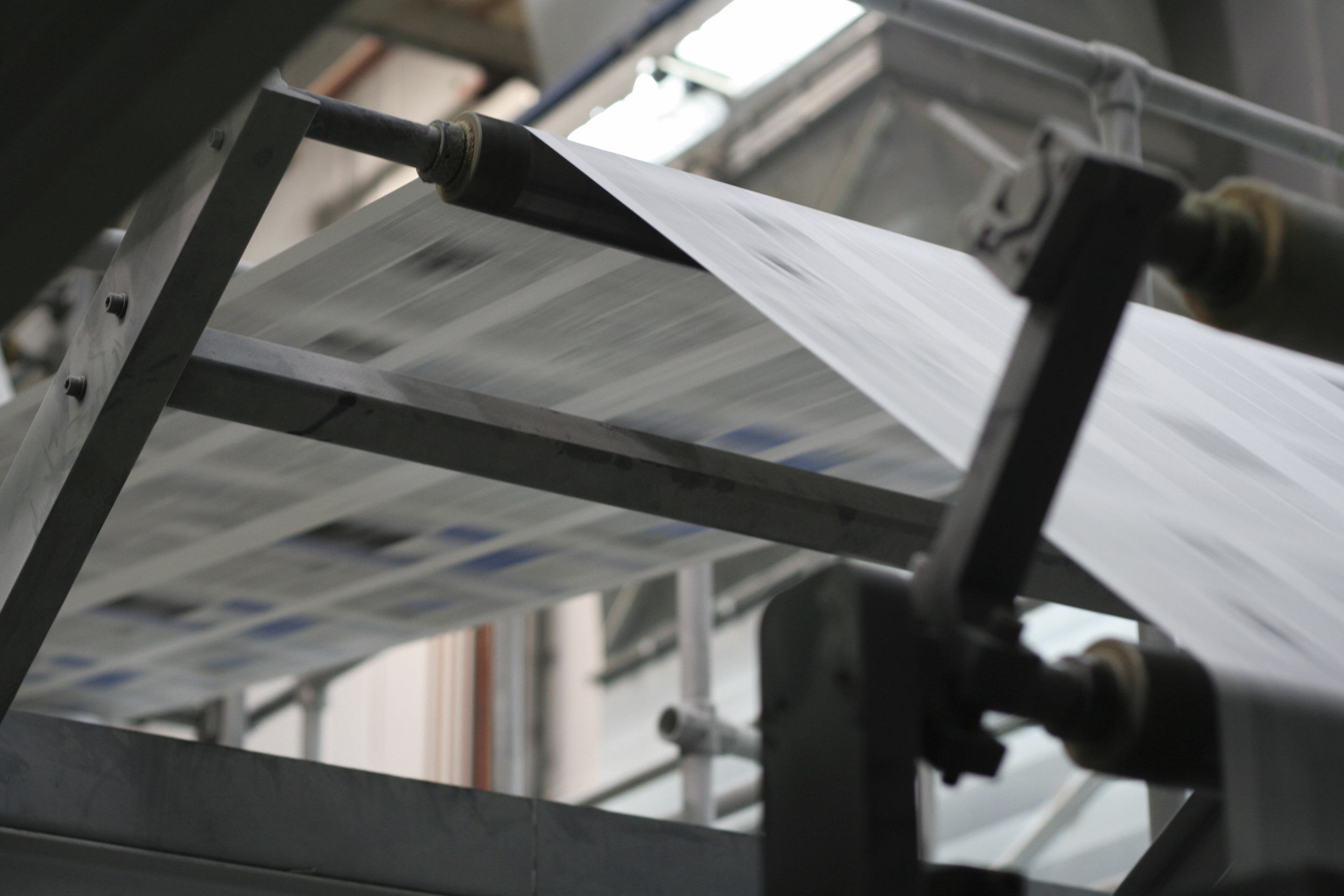 Newspaper press room